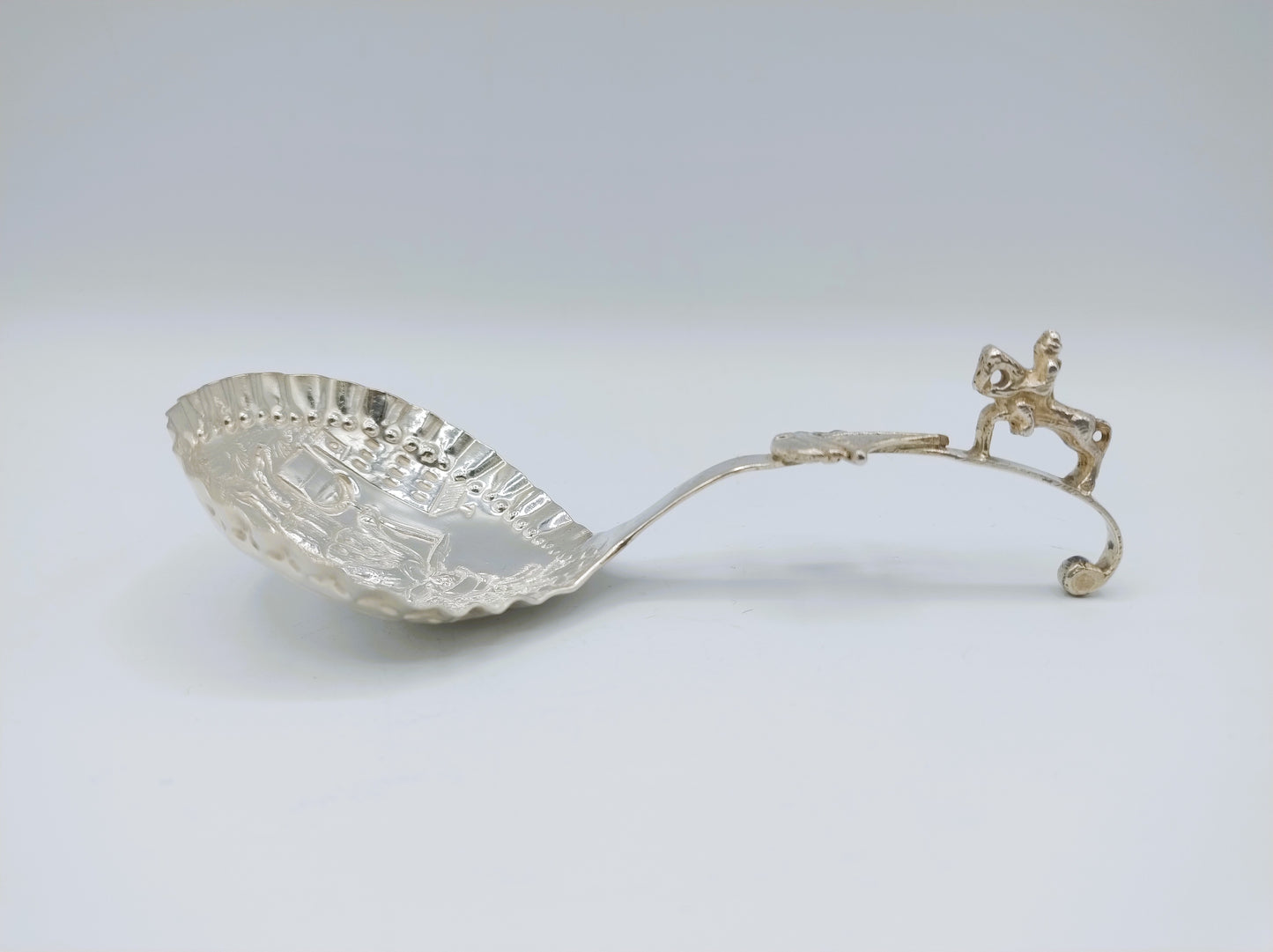 Silver cream spoon, P.A. van der Beek, The Hague, 1895