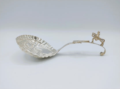 Silver cream spoon, P.A. van der Beek, The Hague, 1895