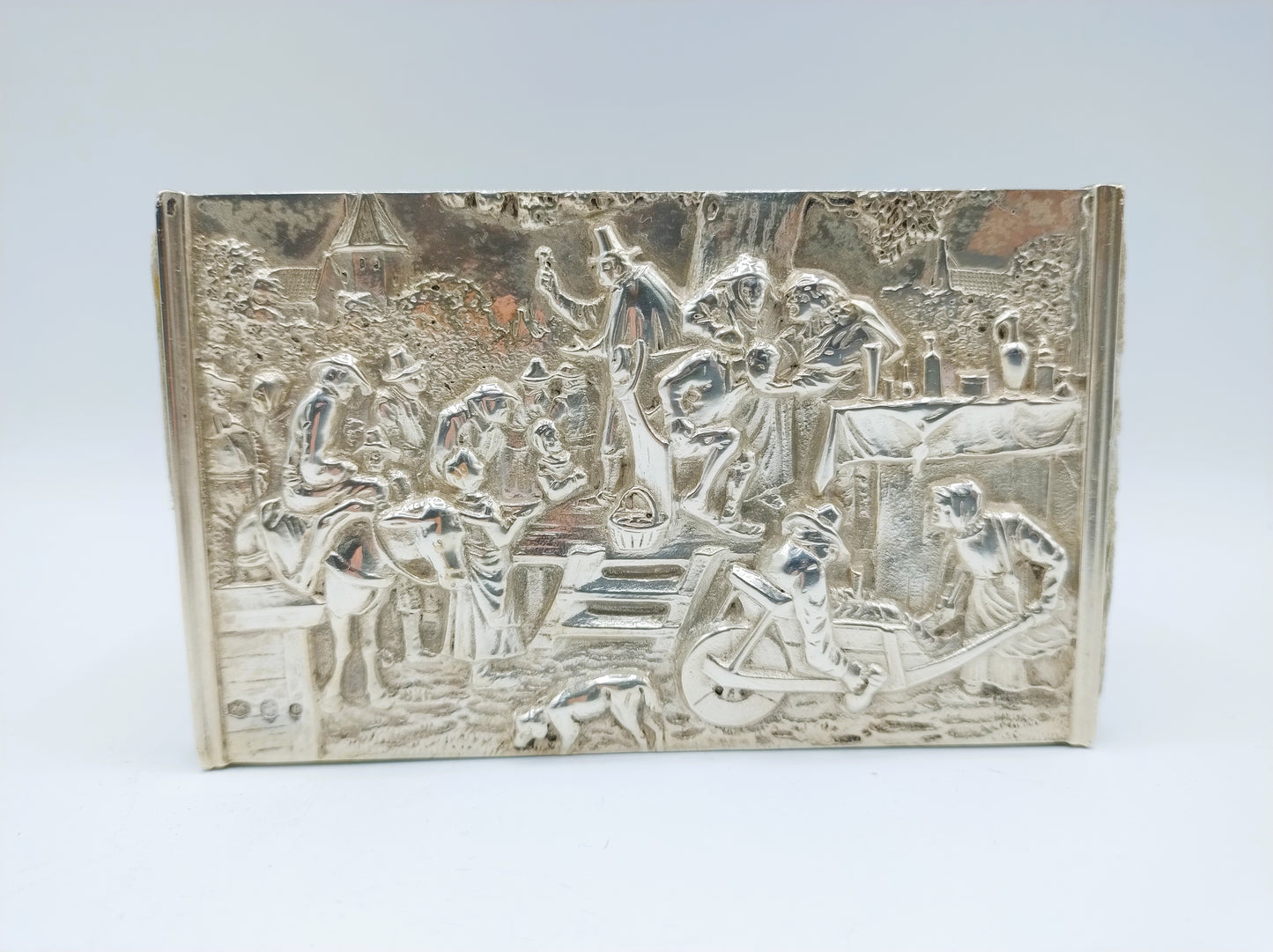 Silver matchbox holder, Zaanlandse Zilversmederij, Amsterdam, 1937