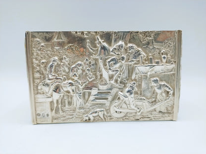 Silver matchbox holder, Zaanlandse Zilversmederij, Amsterdam, 1937