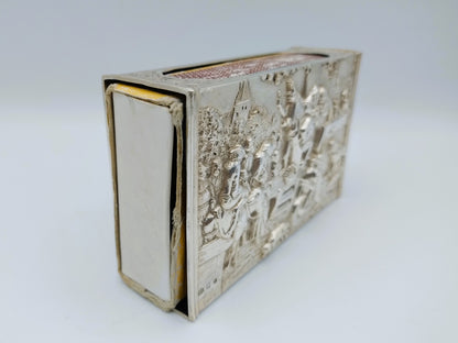Silver matchbox holder, Zaanlandse Zilversmederij, Amsterdam, 1937