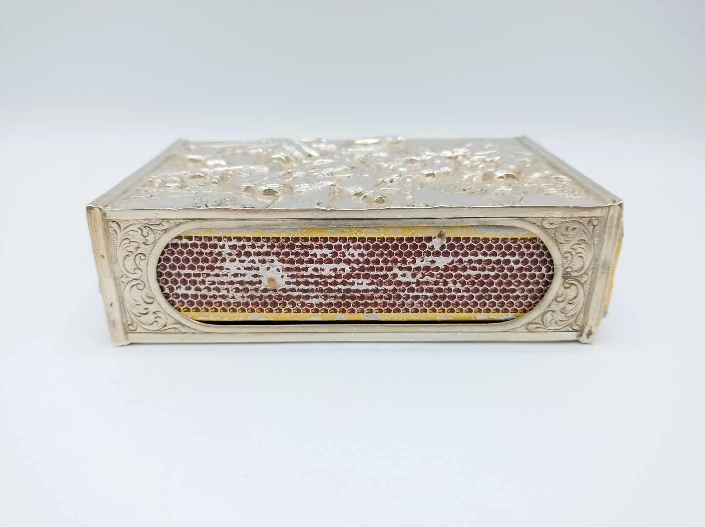 Silver matchbox holder, Zaanlandse Zilversmederij, Amsterdam, 1937