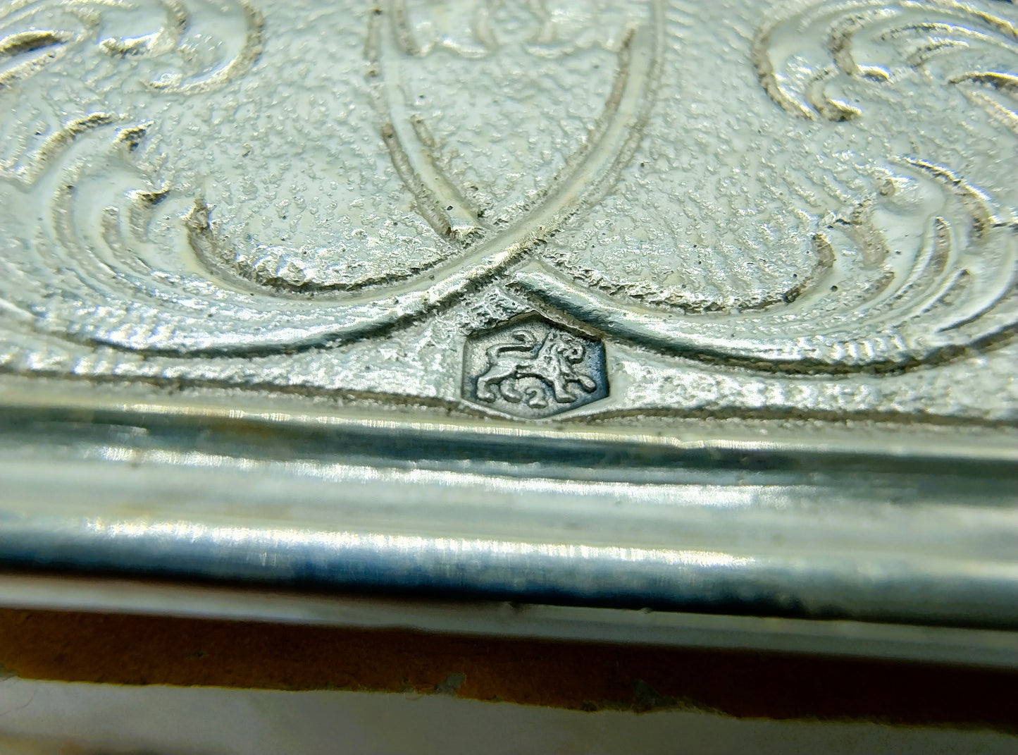 Silver matchbox holder, Zaanlandse Zilversmederij, Amsterdam, 1937
