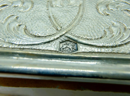 Silver matchbox holder, Zaanlandse Zilversmederij, Amsterdam, 1937