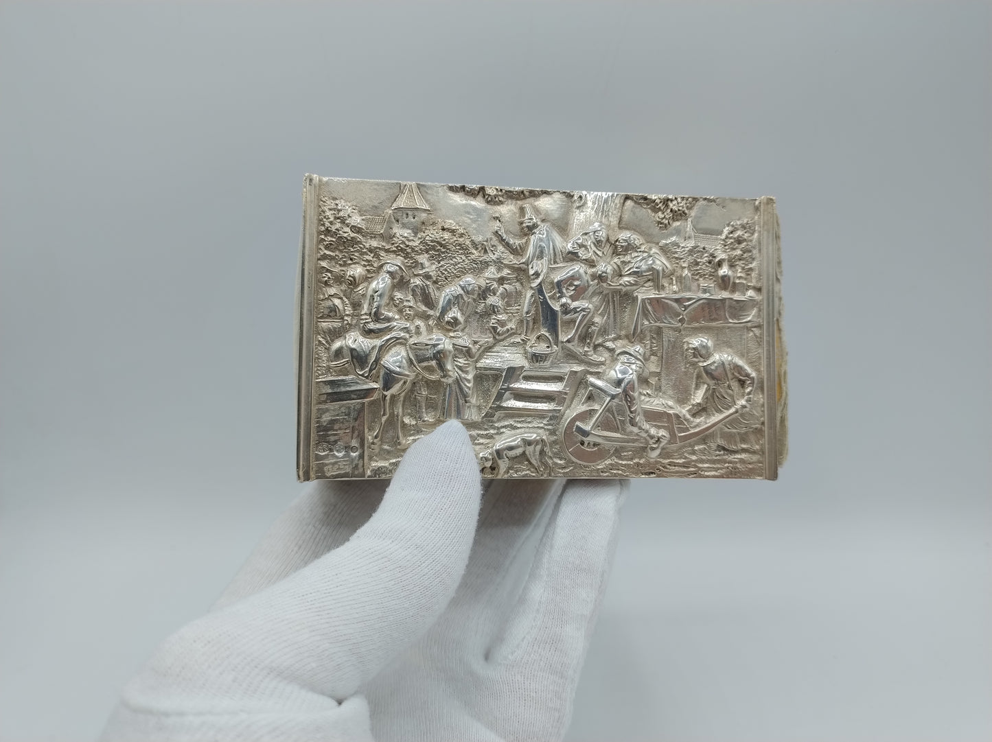 Silver matchbox holder, Zaanlandse Zilversmederij, Amsterdam, 1937