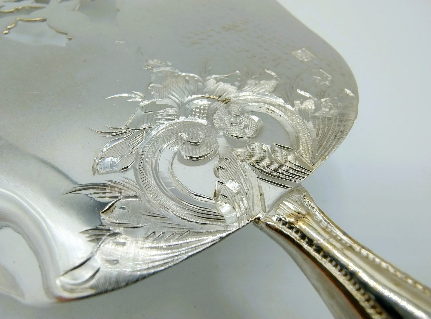 Silver fish slice, D.J. de Haas, Amsterdam, 1863
