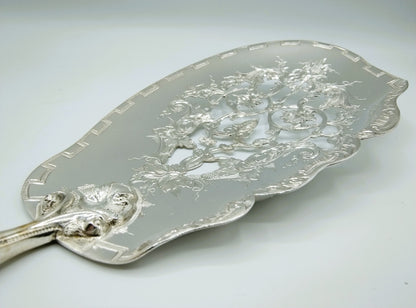 Silver fish slice, D.J. de Haas, Amsterdam, 1863