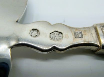 Silver fish slice, J.H. Schouten, Amsterdam, 1849