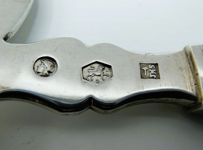 Silver fish slice, J.H. Schouten, Amsterdam, 1849