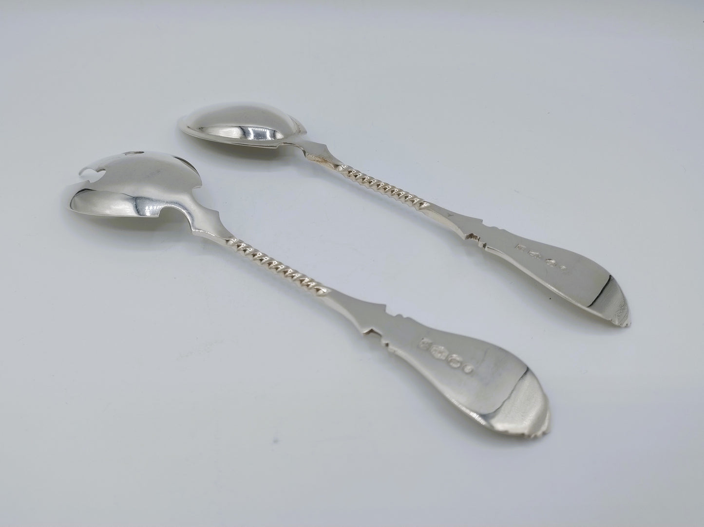 Silver salad servers, J.M. van Kempen en Zn, Voorschoten, 1898