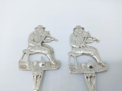 Silver salad servers, P. van Erp, Leeuwarden, 1910