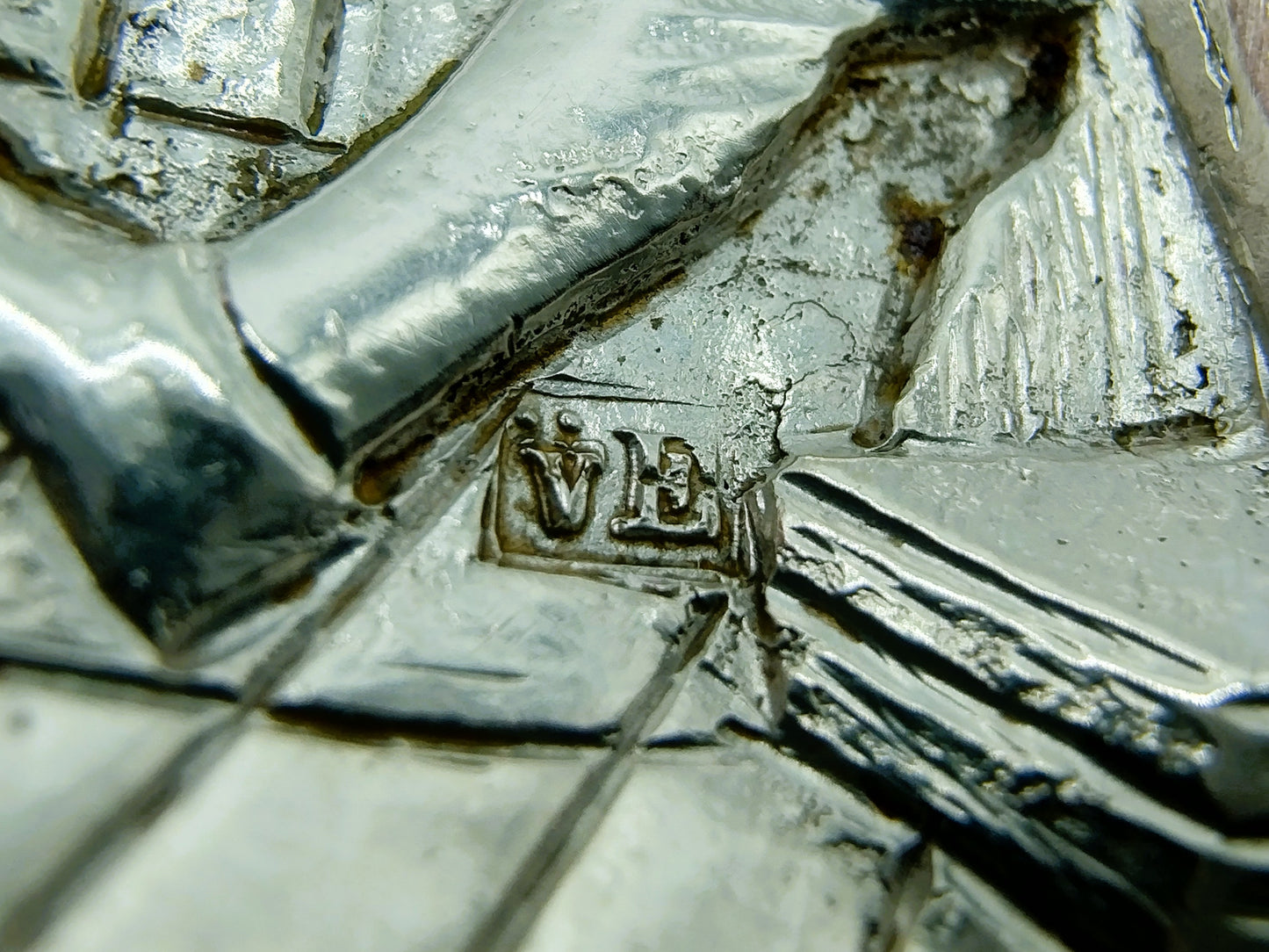 Silver salad servers, P. van Erp, Leeuwarden, 1910