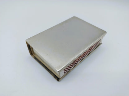 Silver matchbox holder, N.V. Zilverfabriek Voorschoten, c. 1940