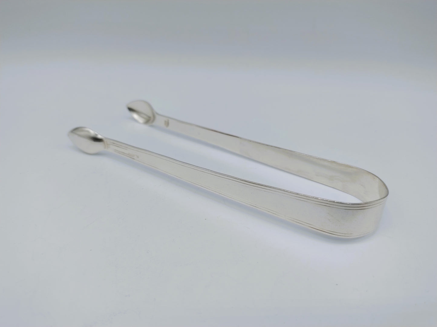 Silver sugar cube tongs, 19th century