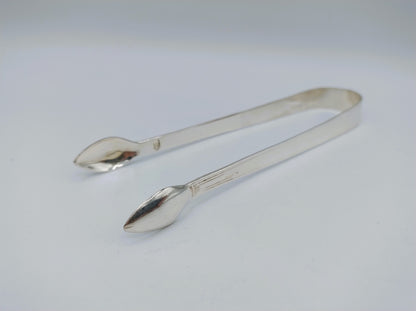 Silver sugar cube tongs, 19th century