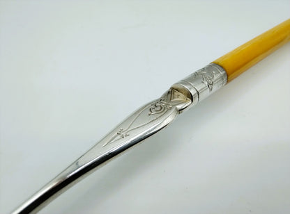 Silver oyster fork, A. Kuylenburg Pzn widow, Schoonhoven, 1884