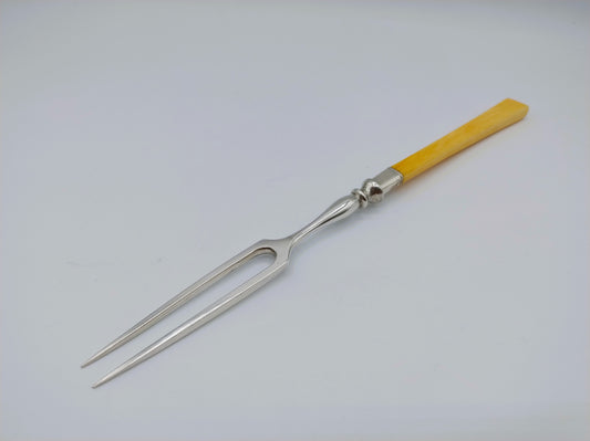 Silberne Fleischgabel, F.W. Bouscholten, Den Haag, ca. 1860