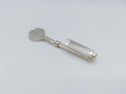 Silver napkin clip, D.H. Greup, Voorburg, c. 1920