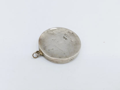 Silver locket pendant A.E. Jenkins, Birmingham, 1905