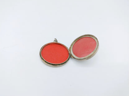 Silver locket pendant A.E. Jenkins, Birmingham, 1905
