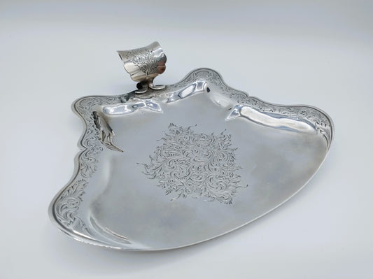 Silver table caddy, J.H. Schouten, Amsterdam, 1853