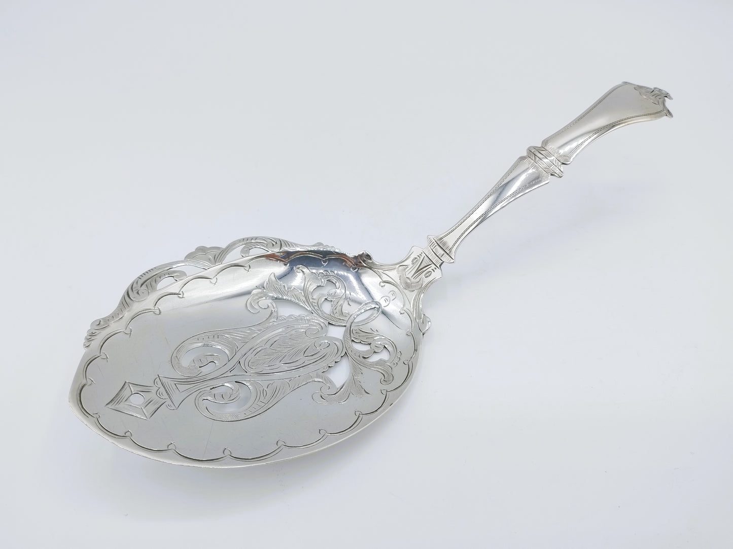 Silver pastry scoop, J.M. van Kempen en Zn, Voorschoten, 1882
