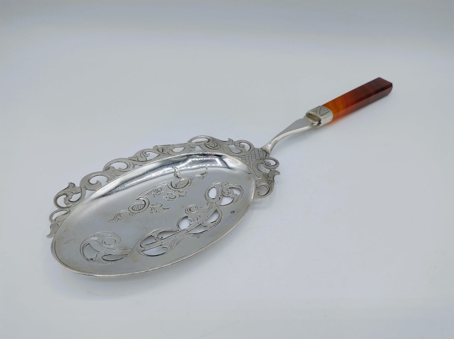 Zilveren pasteischep, N.S. Visser, Den Bosch, 1869