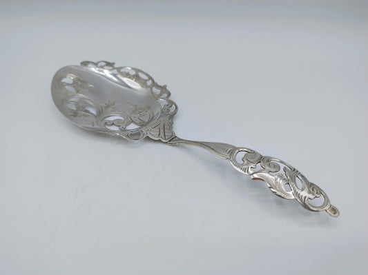Zilveren pasteischep, J.M. van Kempen en Zn, Voorschoten, 1882