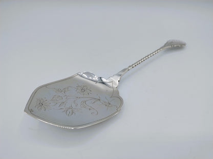 Zilveren pasteischep, J.M. van Kempen en Zn, Voorschoten, 1889