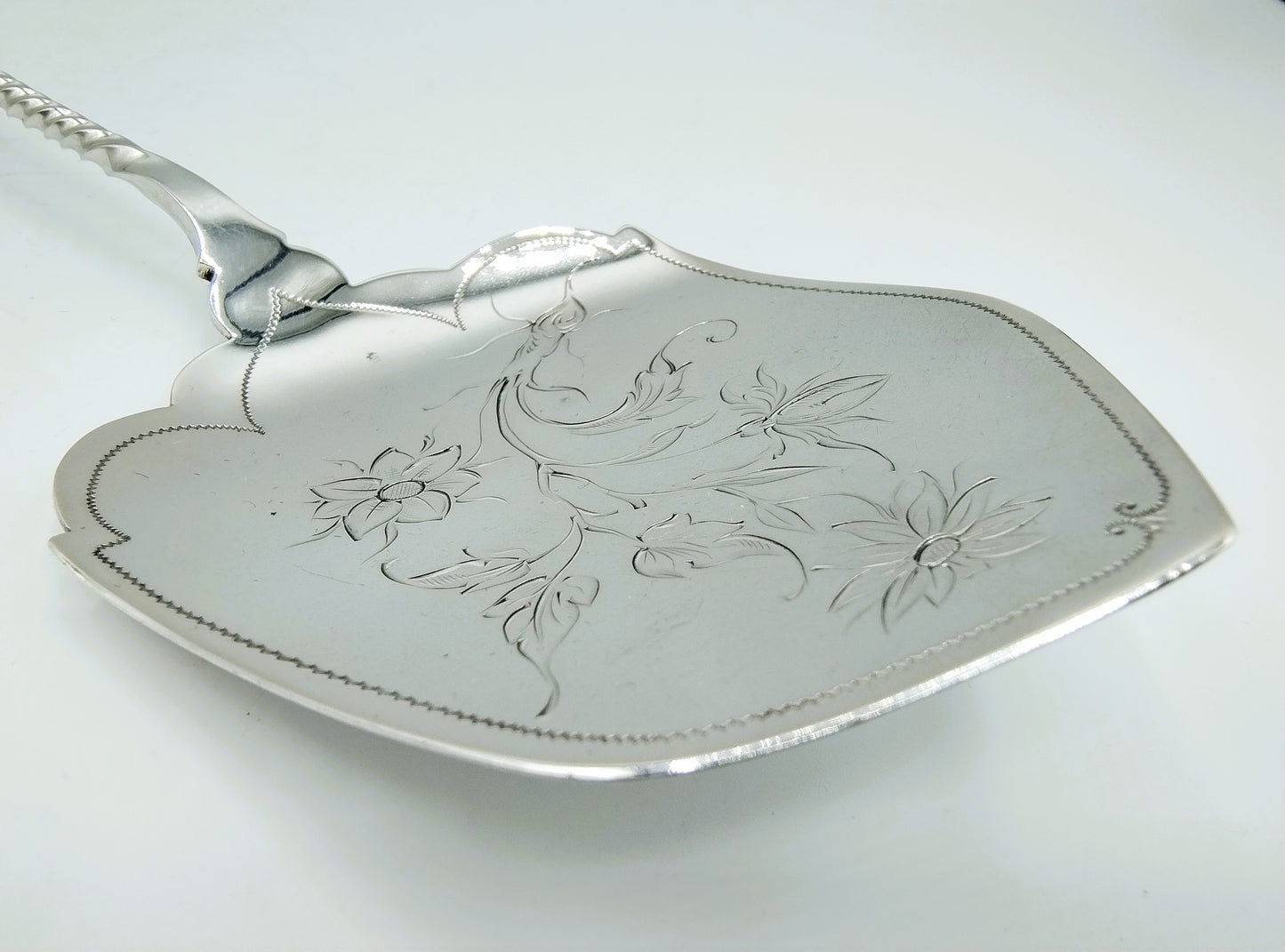 Zilveren pasteischep, J.M. van Kempen en Zn, Voorschoten, 1889