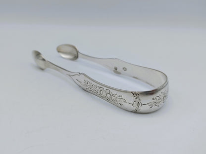 Silberne Zuckerzange, J.H. Tarner, Amsterdam, 1861