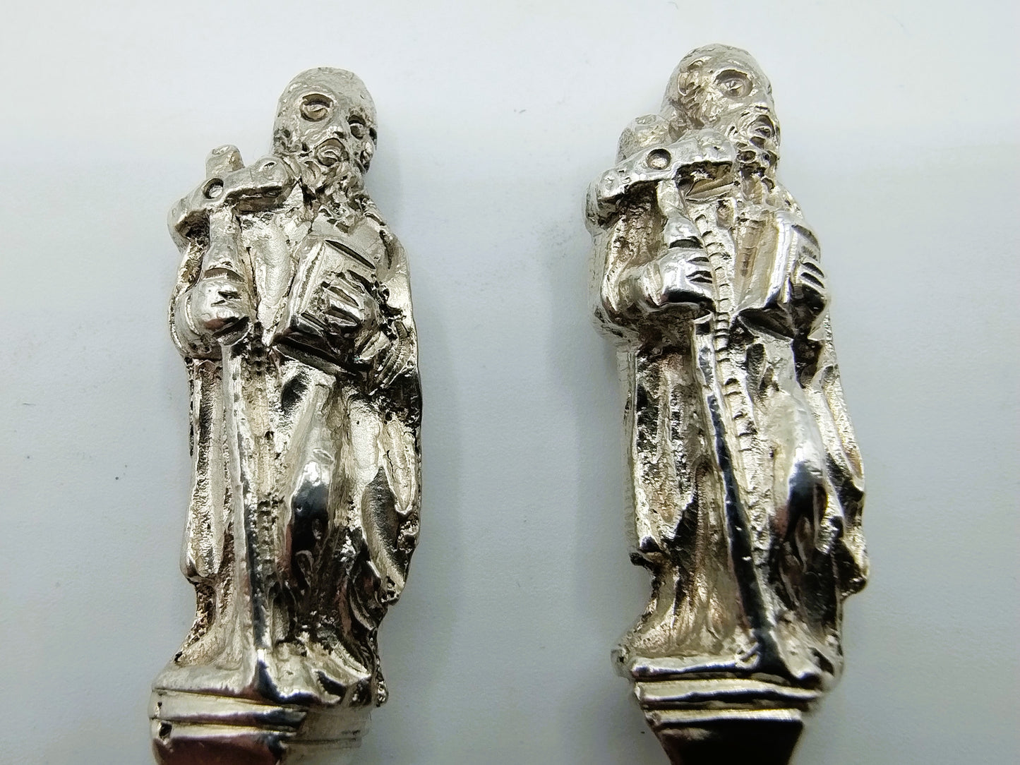 2 Silberne Gabeln, Apostel Matthäus, J.H. Helweg, Amsterdam, 1870