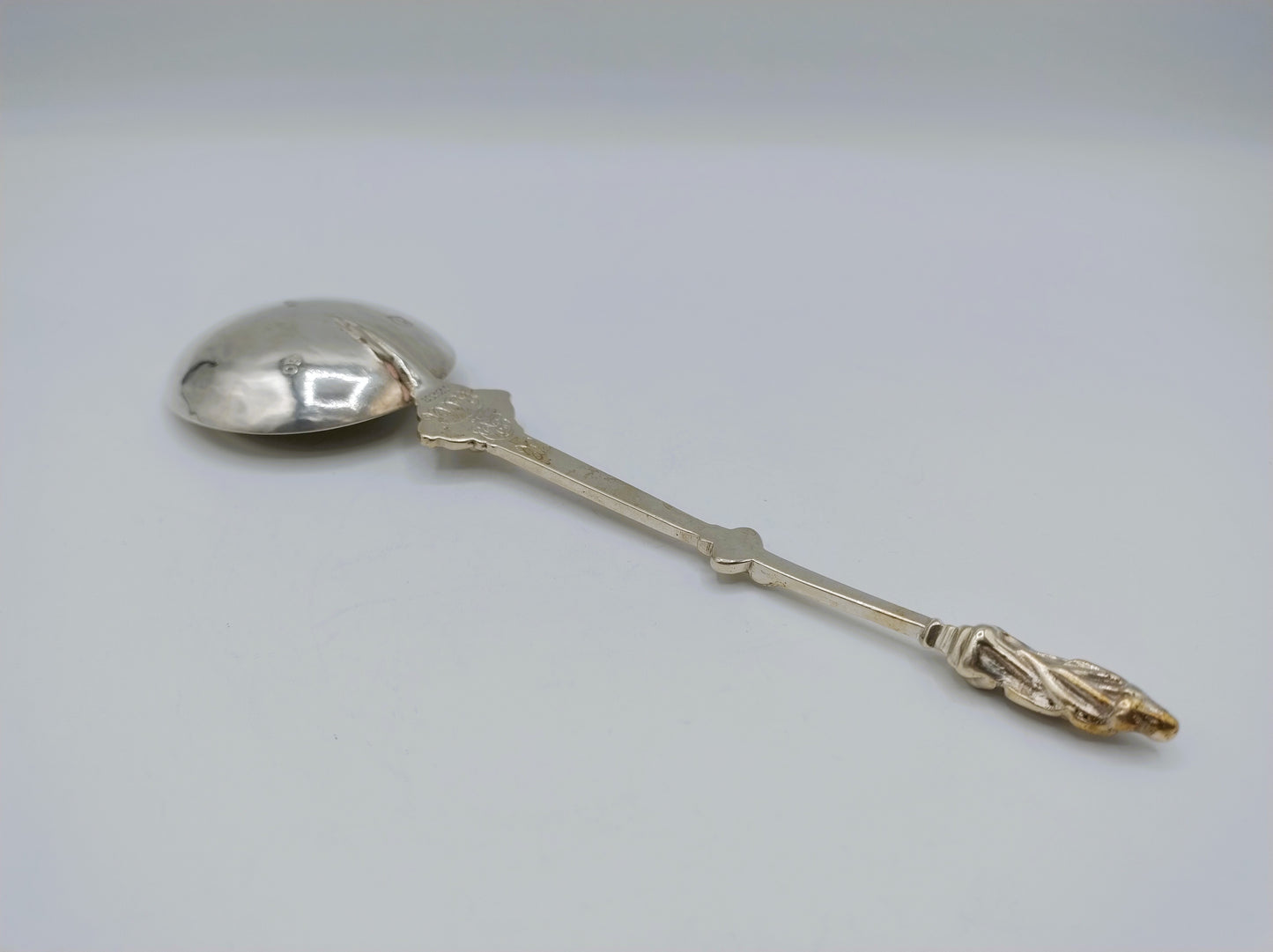 Zilveren apostellepel met pseudokeuren, Groningen, 1882