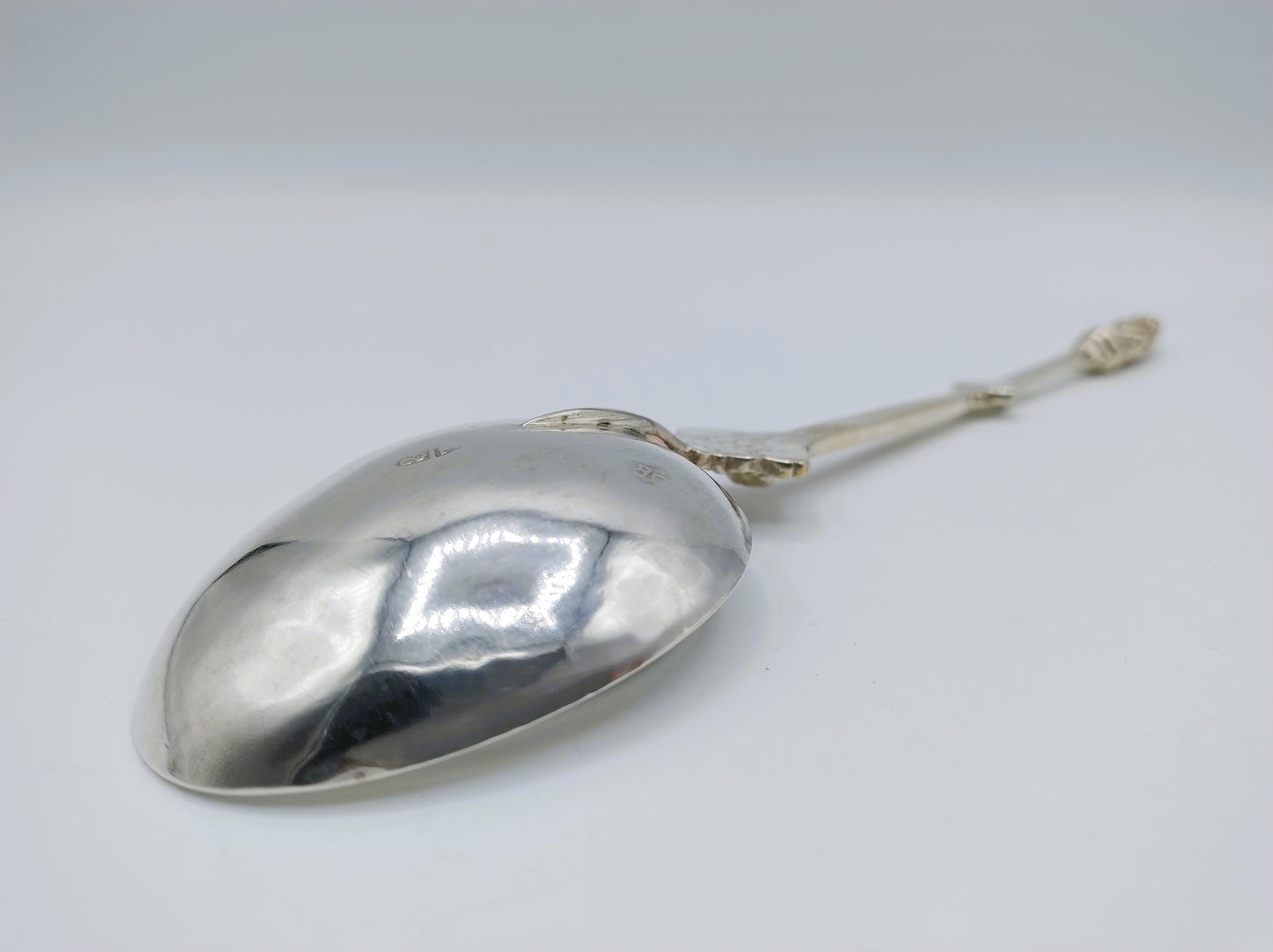 Zilveren apostellepel met pseudokeuren, Groningen, 1882