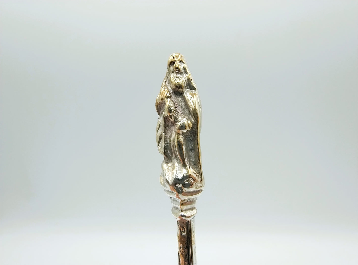 Zilveren apostellepel met pseudokeuren, Groningen, 1882