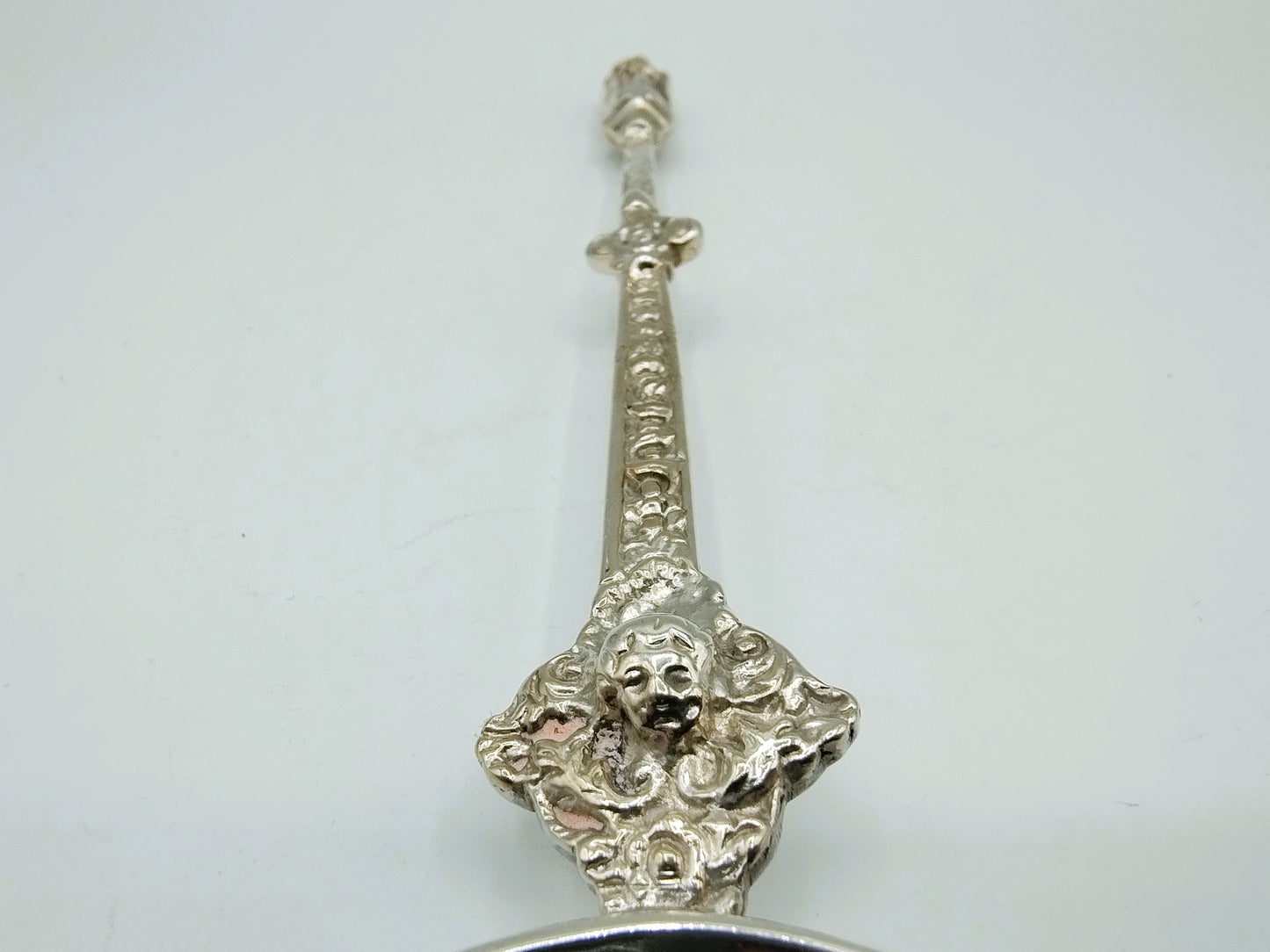 Zilveren apostellepel met pseudokeuren, Groningen, 1882