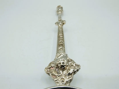Zilveren apostellepel met pseudokeuren, Groningen, 1882