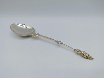 Zilveren apostellepel met pseudokeuren, Groningen, 1882