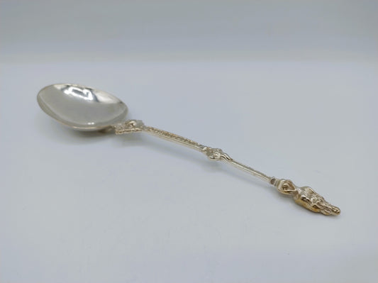 Zilveren apostellepel met pseudokeuren, Groningen, 1882
