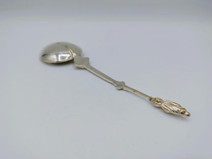 Zilveren apostellepel met pseudokeuren, Groningen, 1882