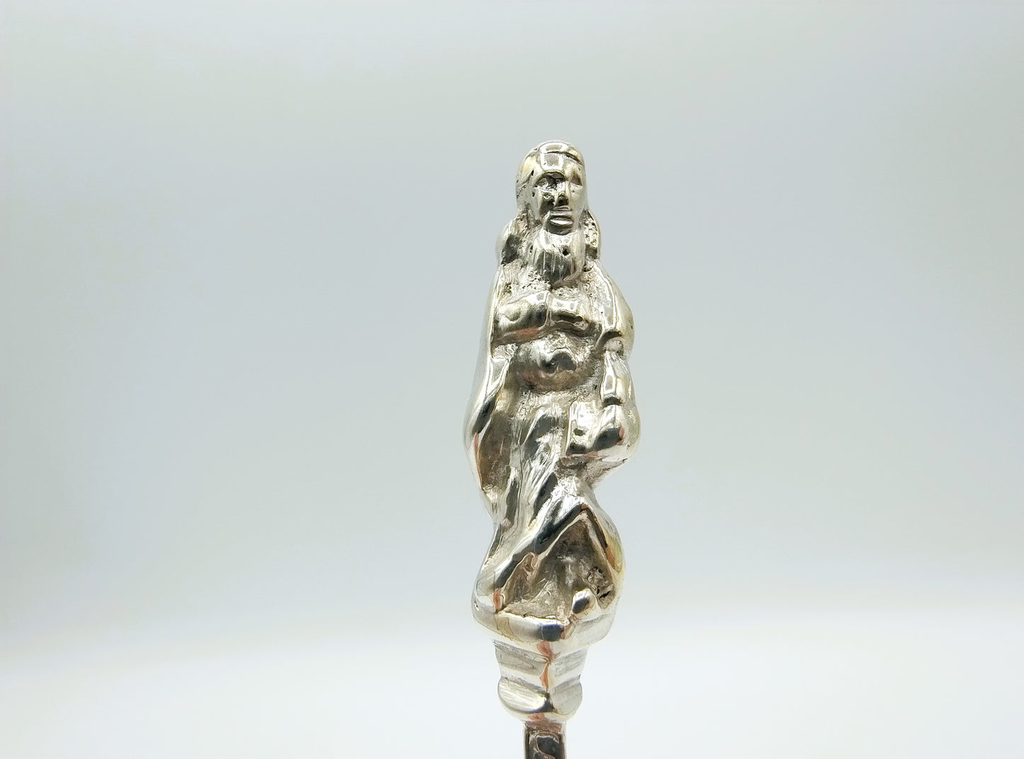 Zilveren apostellepel met pseudokeuren, Groningen, 1882