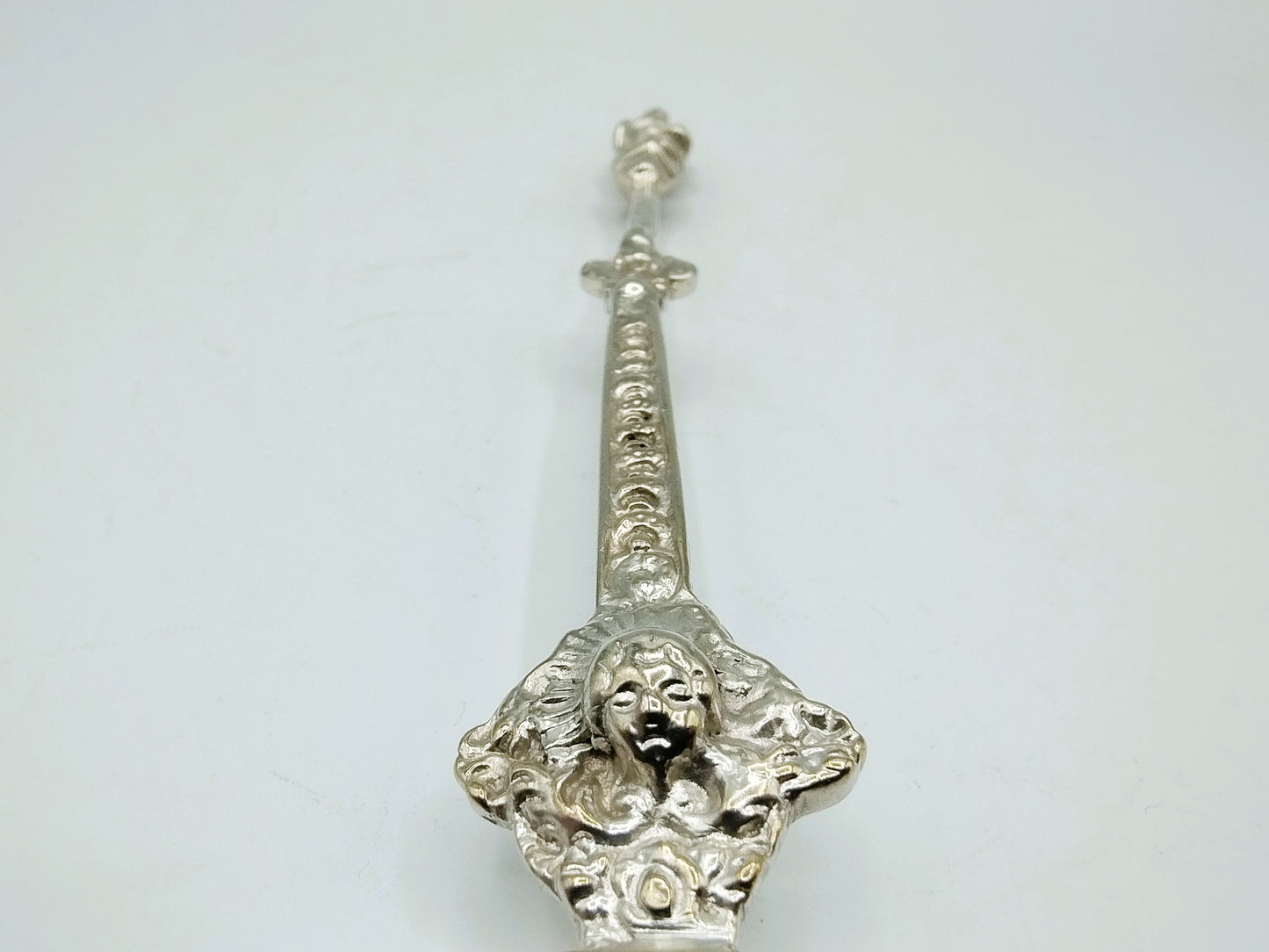 Zilveren apostellepel met pseudokeuren, Groningen, 1882