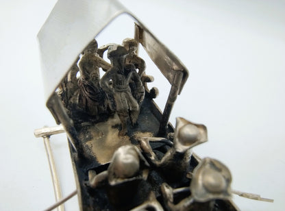 Zilveren miniatuur roeiboot, Gebr. van Straten, Hoorn, ca. 1890