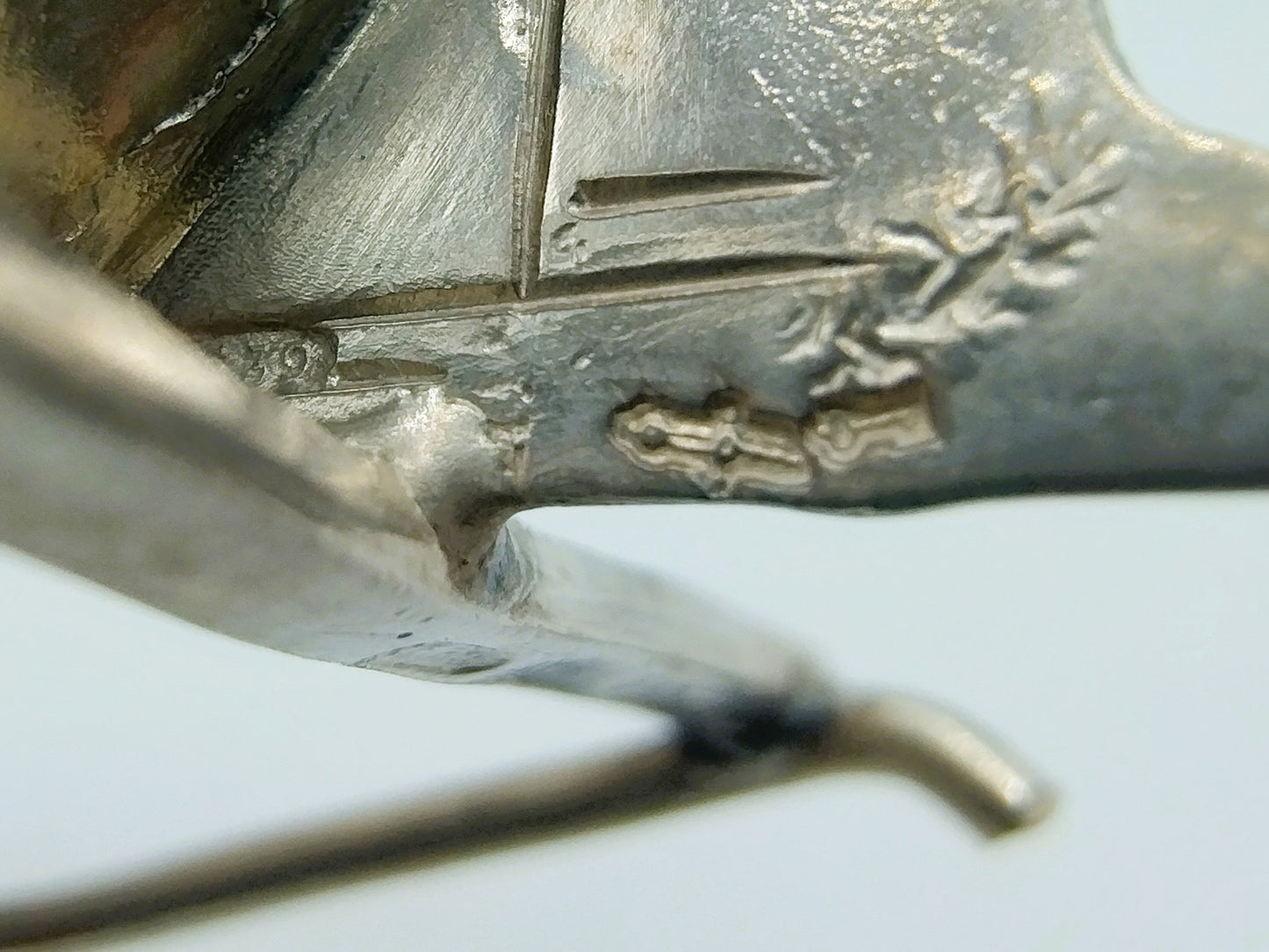 Zilveren miniatuur roeiboot, Gebr. van Straten, Hoorn, ca. 1890