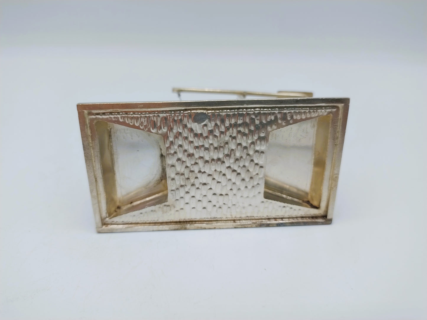 Zilveren miniatuur ophaalbrug met twee figuren, Schoonhoven, 1905