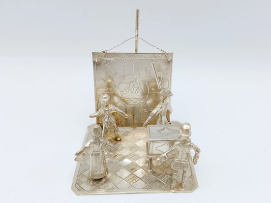 Zilveren miniatuur 'Vrouwtje van Stavoren', H. Preyer, Hoorn, 1902
