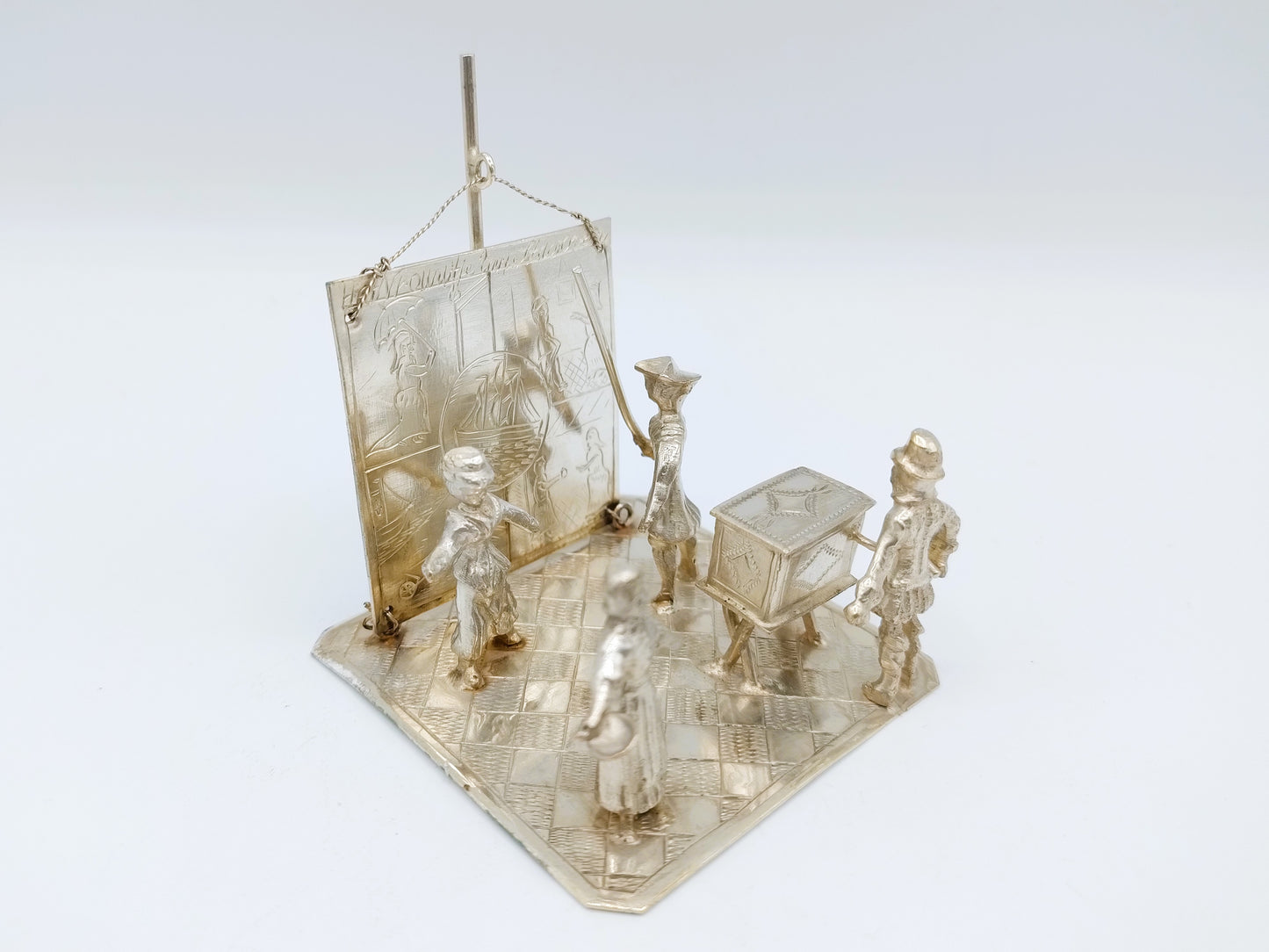 Zilveren miniatuur 'Vrouwtje van Stavoren', H. Preyer, Hoorn, 1902