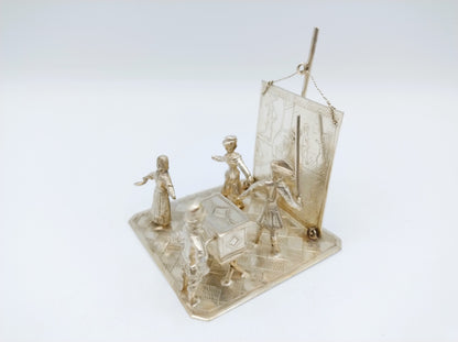 Zilveren miniatuur 'Vrouwtje van Stavoren', H. Preyer, Hoorn, 1902