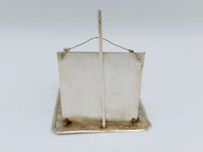 Zilveren miniatuur 'Vrouwtje van Stavoren', H. Preyer, Hoorn, 1902