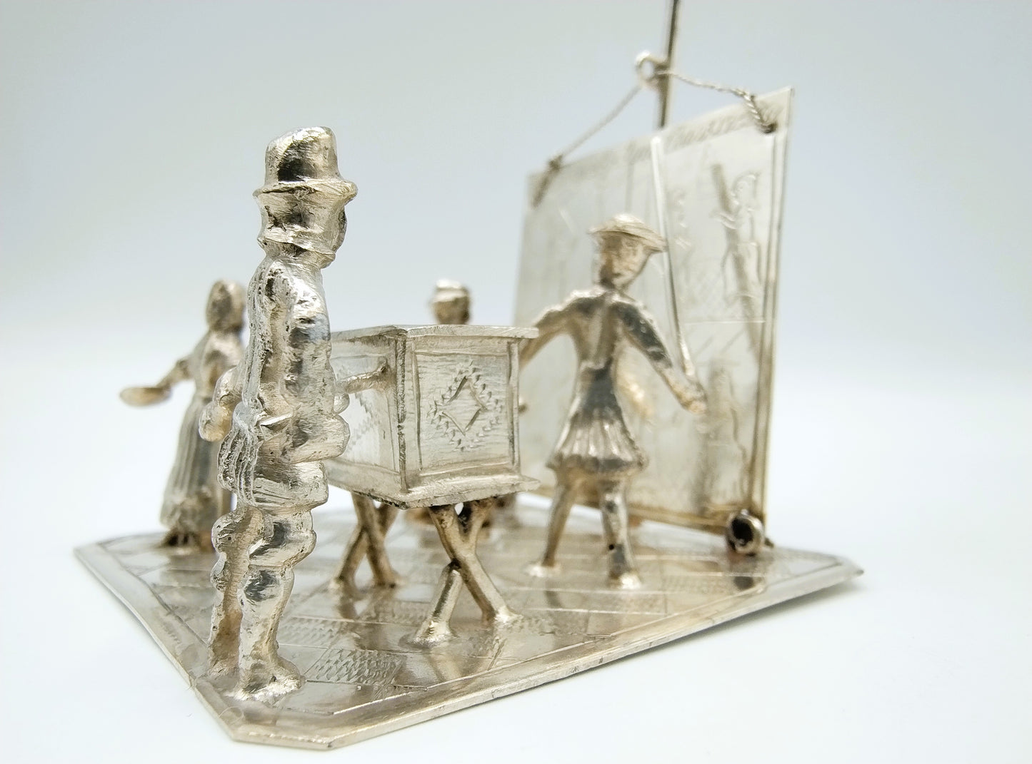 Zilveren miniatuur 'Vrouwtje van Stavoren', H. Preyer, Hoorn, 1902